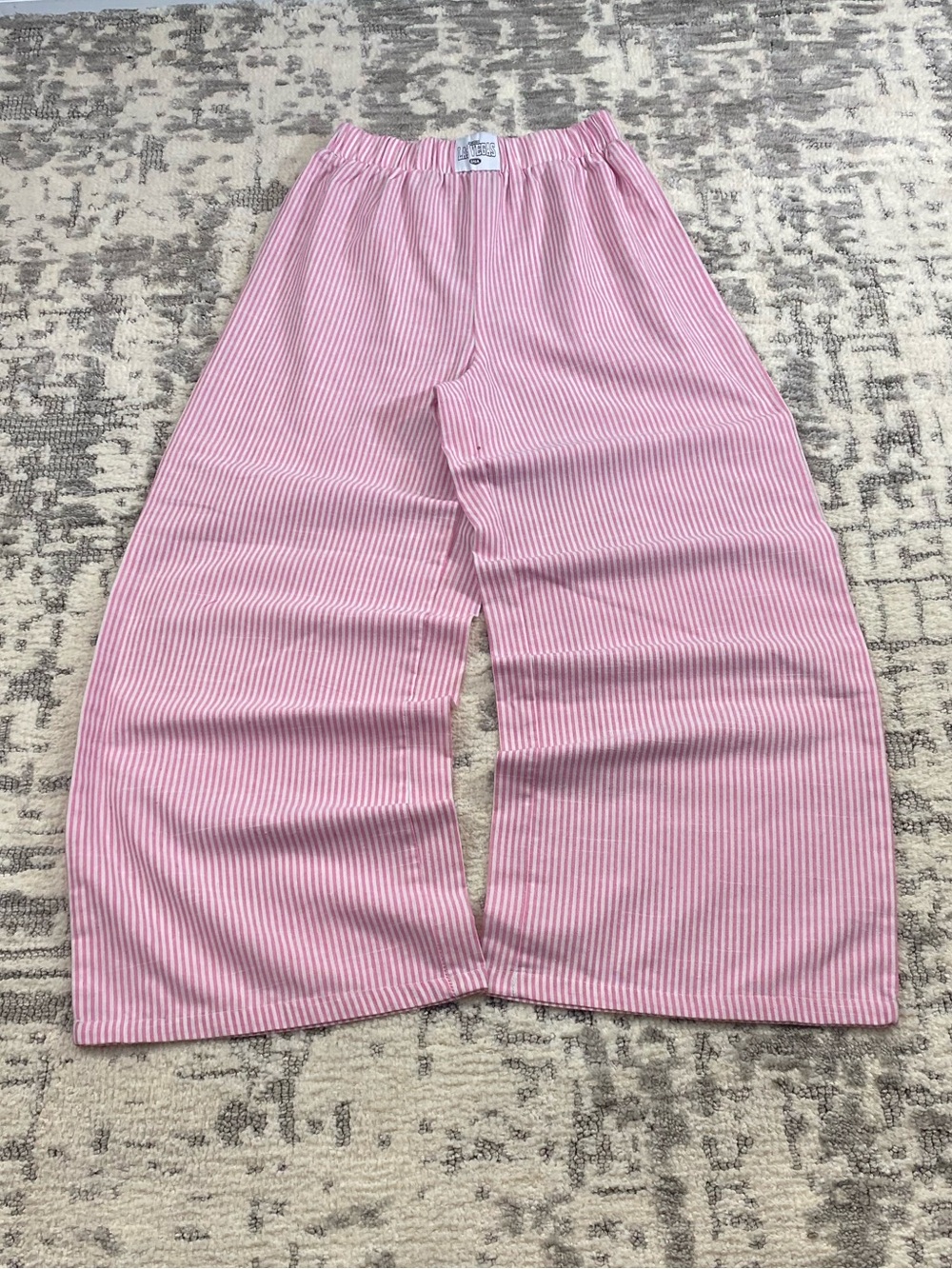 Pink Pin Striped Baggy Pants